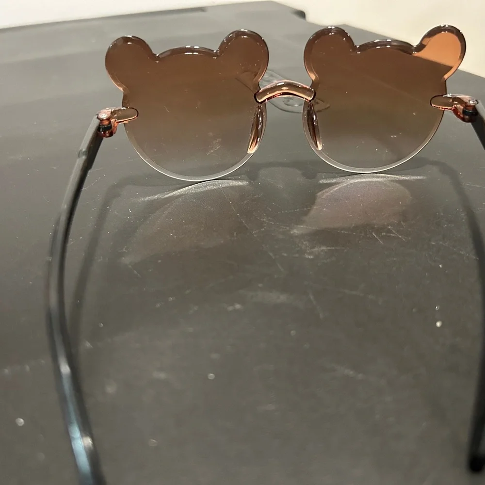 Brown Bear-Shaped Sunglasses